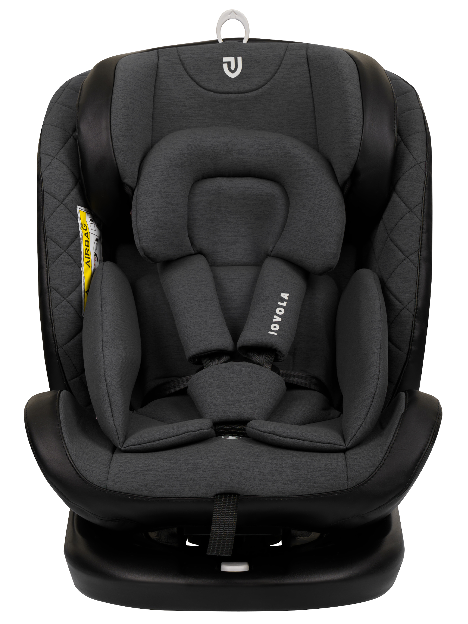Автокресло Indigo Jovola Fuller сер.-черная кожа Isofix 0+/1/2/3 (0-36 кг) серый - фото 15