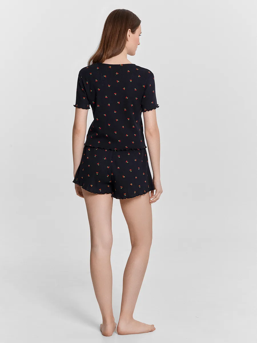 Пижама Mark Formelle (Марк Формэль) 592546/вишенки на черном - фото 3