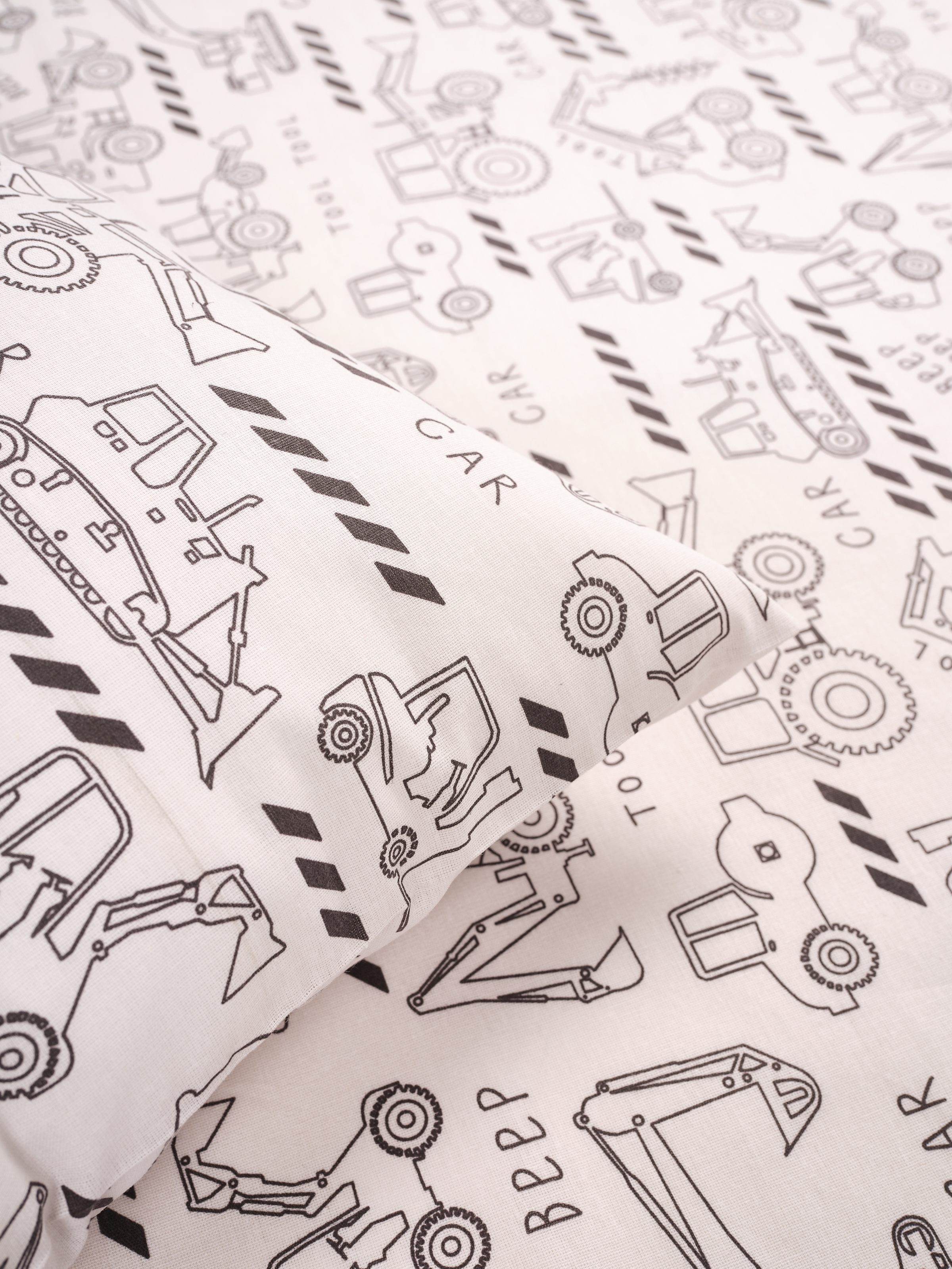 Комплект постельного белья Ночь Нежна Ремонтные работы детский 3 предм. - фото 10