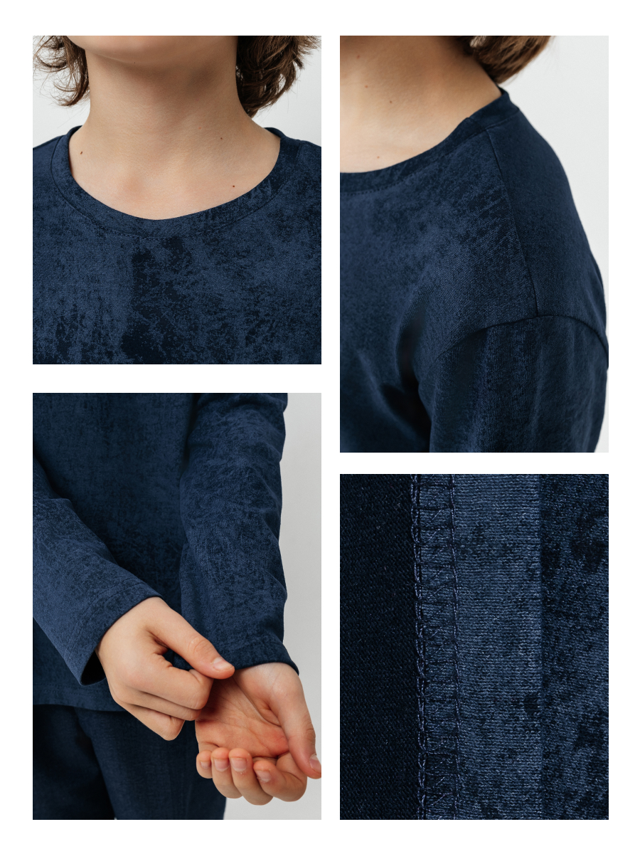 Лонгслив Селтекс Ю_ДК5 синий ДЕЛАВЕ - фото 7