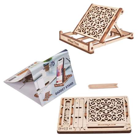 Конструктор Wood Trick Подставка для телефона деревянный