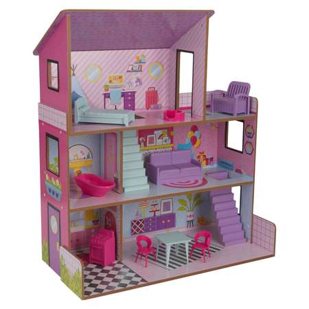 Домик для кукол KidKraft с мебелью