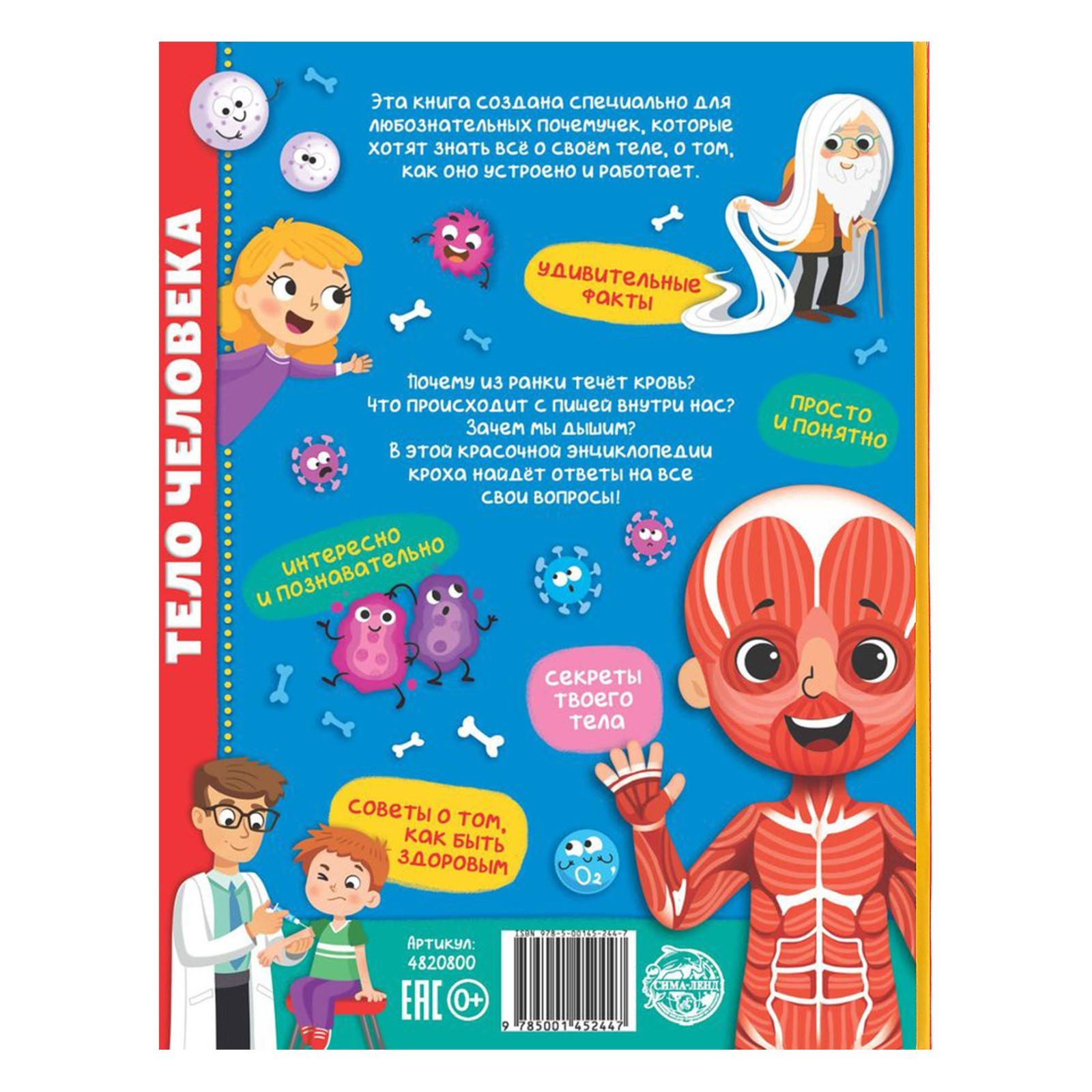 Энциклопедия Буква-ленд в твёрдом переплёте Тело человека 48 стр - фото 3