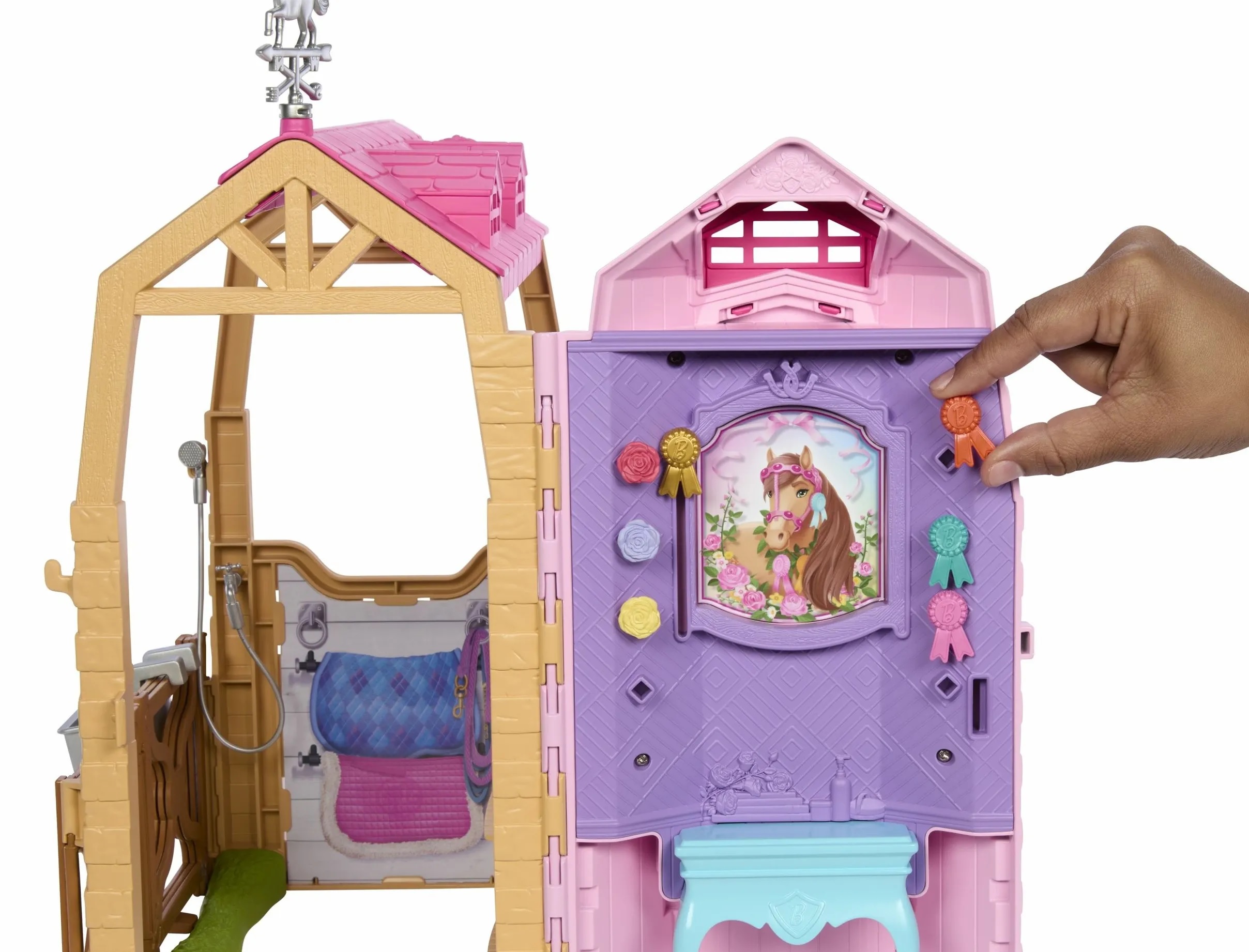 Кукла модельная Barbie с лошадью и конюшней оригинал HXJ44 - фото 8