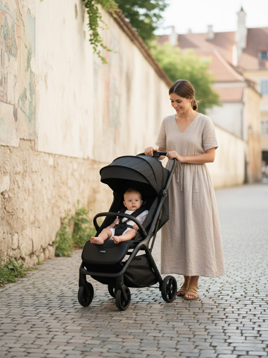 Коляска прогулочная Tomix Easy черный - фото 15