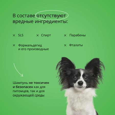Шампунь с ароматом яблока ProAnimal универсальный домашний увлажняющий для собак