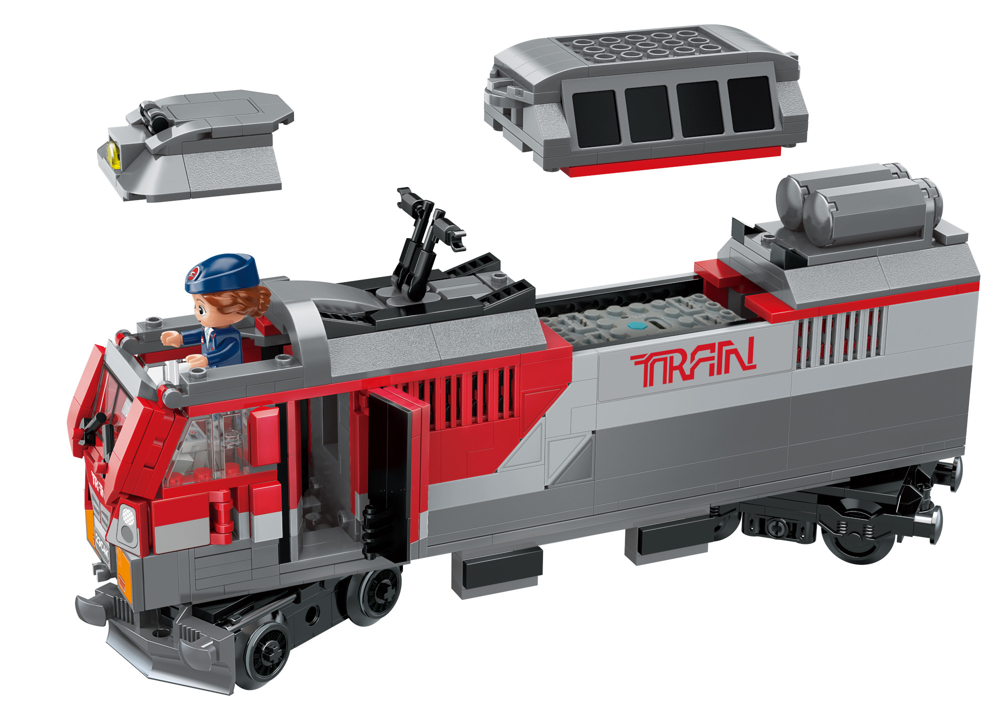 Конструктор QMAN Строительство поезда 1941 дет. - фото 5