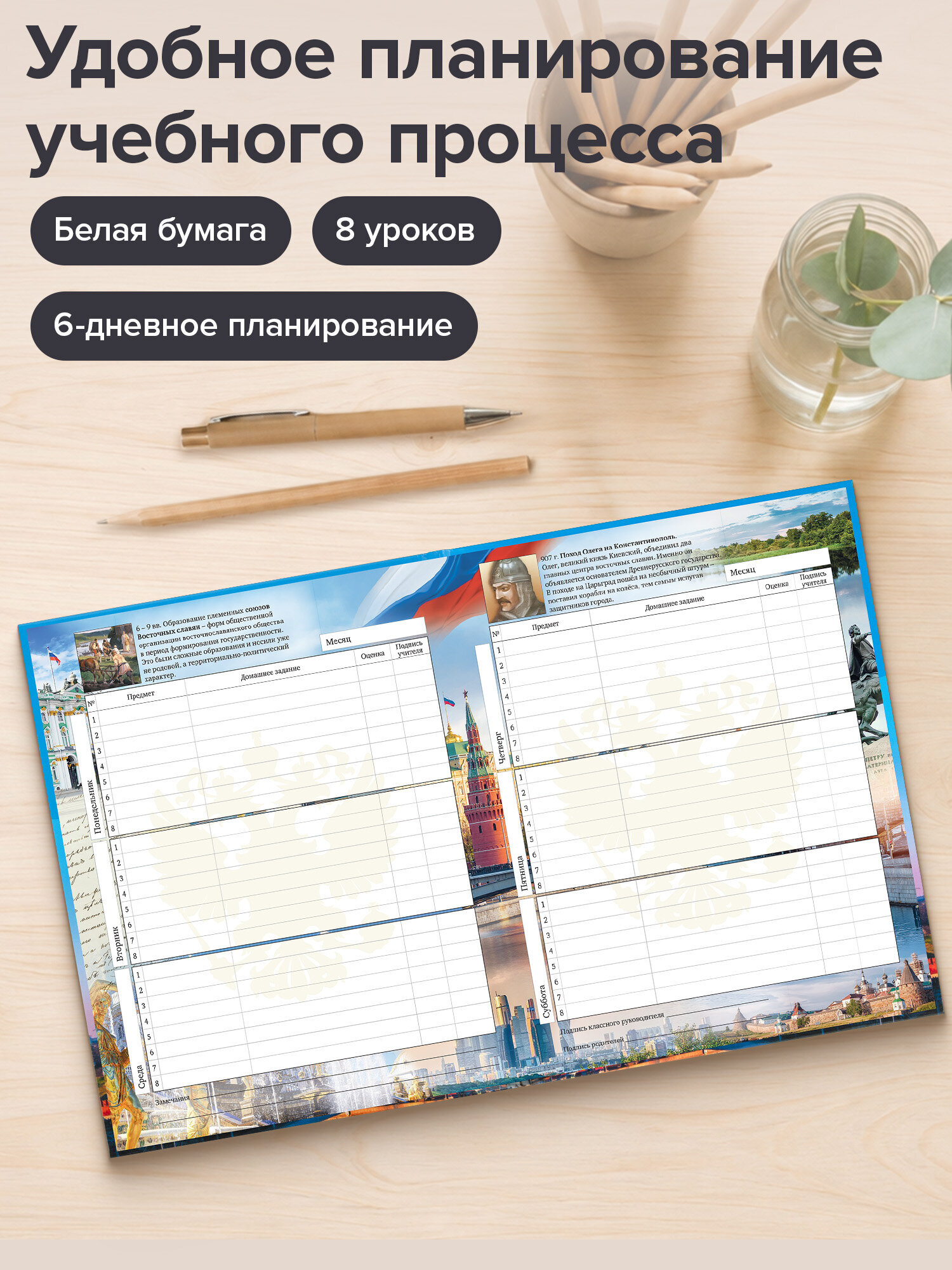 Дневник школьный Brauberg 1-11 класс Россия канцелярия - фото 2