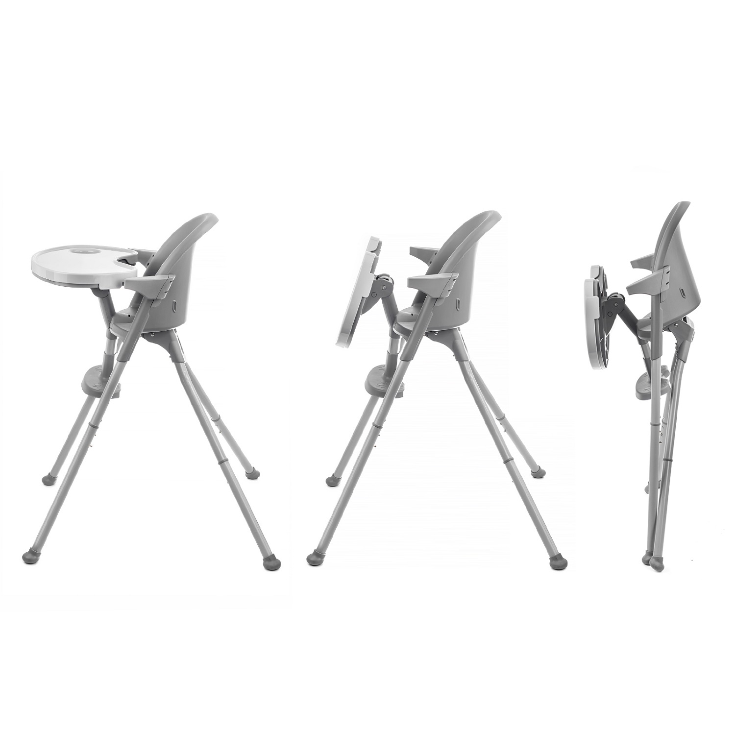 Стульчик для кормления Kinderkraft Pini Grey трансформер - фото 4