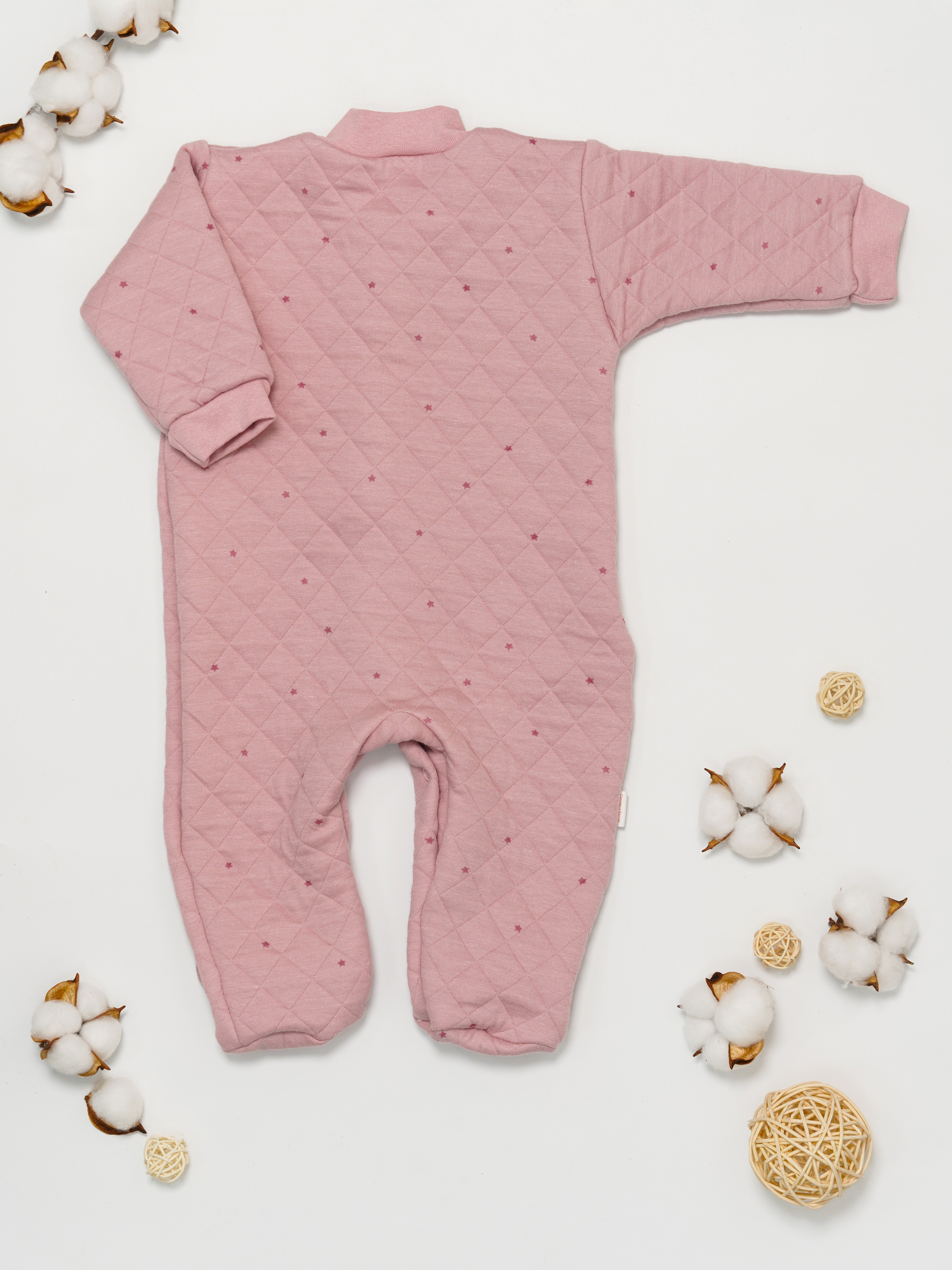 Комбинезон МАЛЫШЕЕВО Капит звезды розовый - фото 2