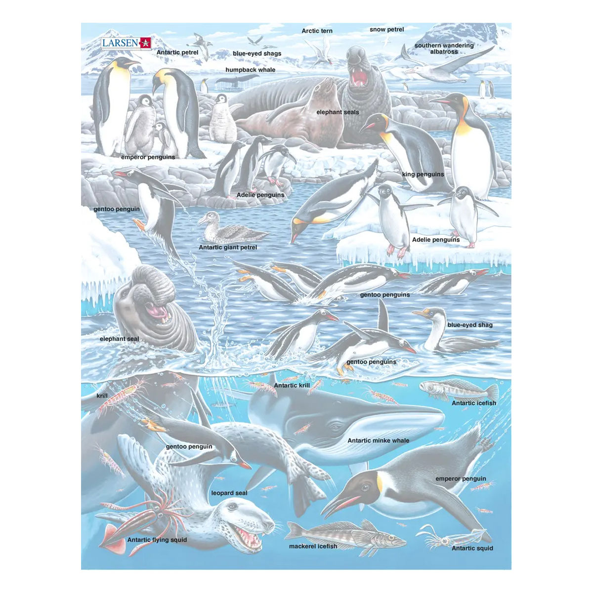 Пазл Larsen 66 элементов классический - фото 4