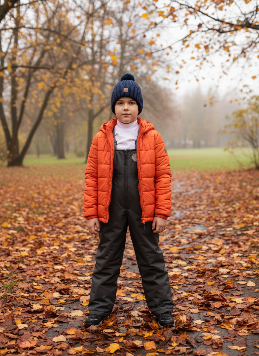 Полукомбинезон Arctic kids 60-013 серый - фото 2