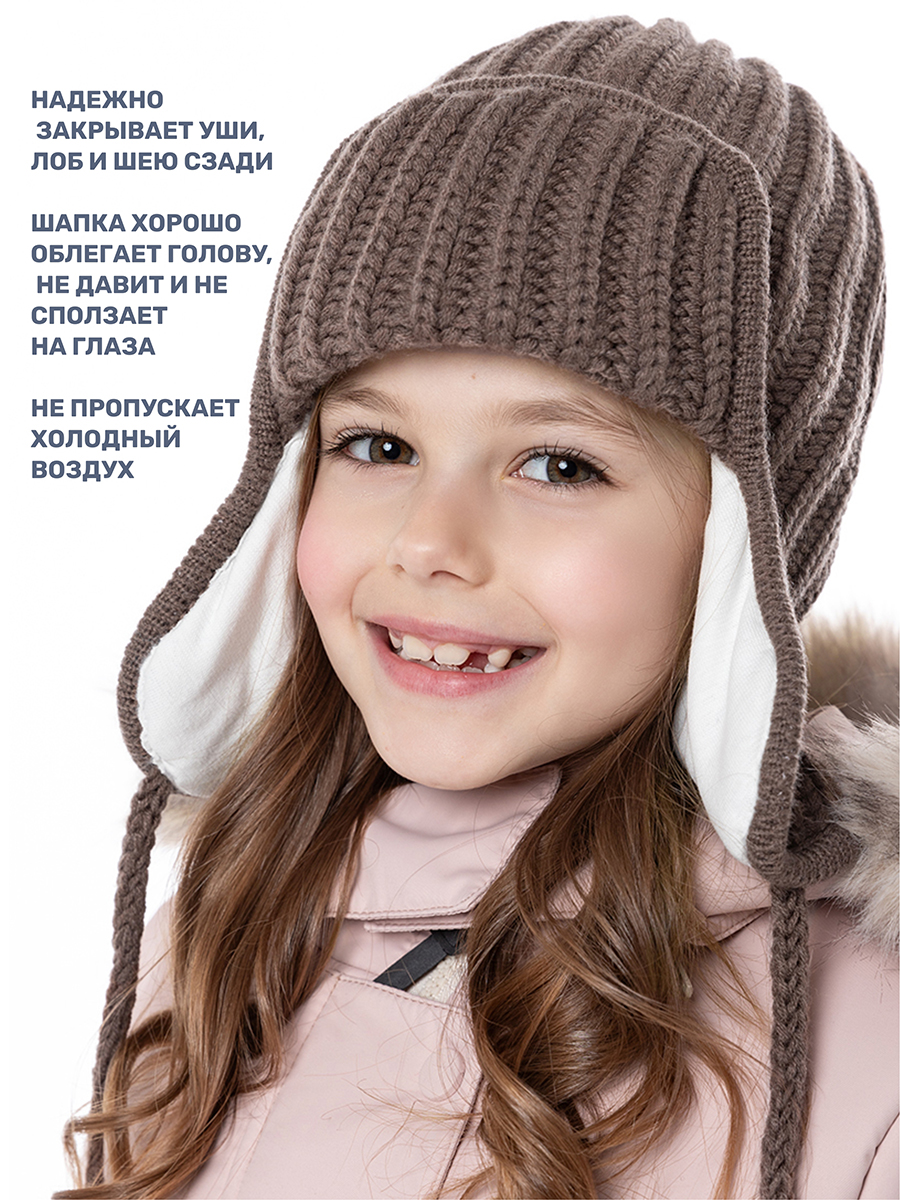 Шапка NIKASTYLE 11з15824 кофе - фото 3