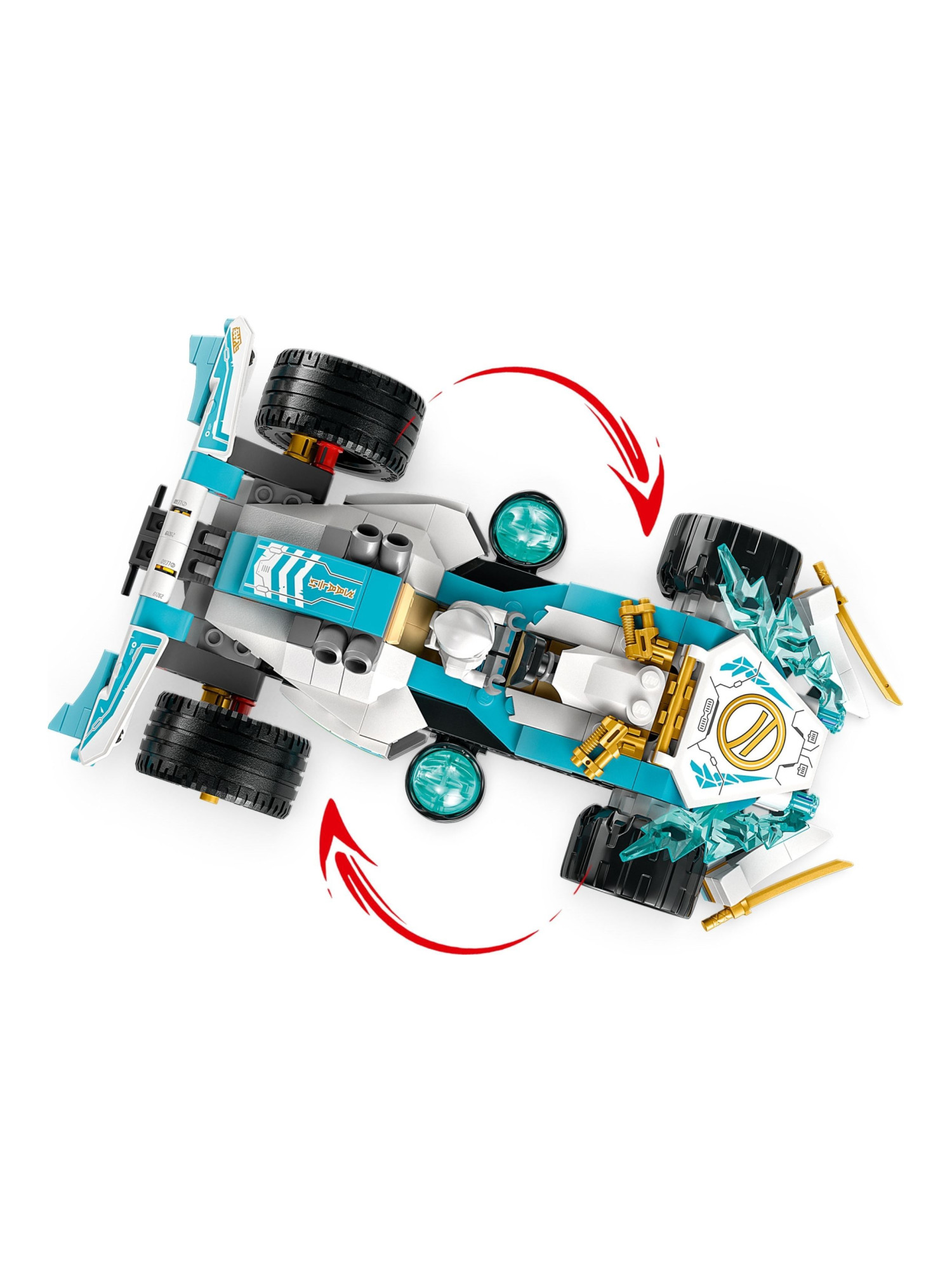 Конструктор LEGO NINJAGO Гоночный автомобиль Кружитцу 307 дет. - фото 4