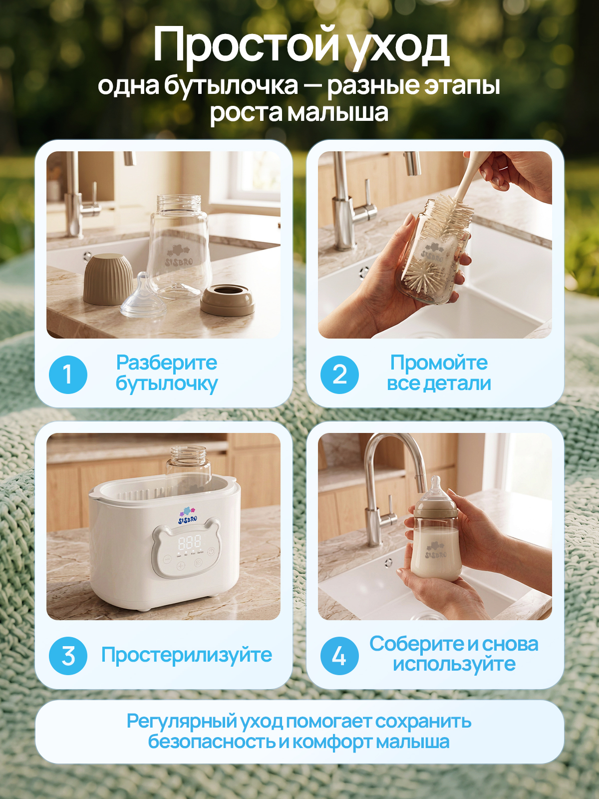 Бутылочка SISBRO 240 мл - фото 6