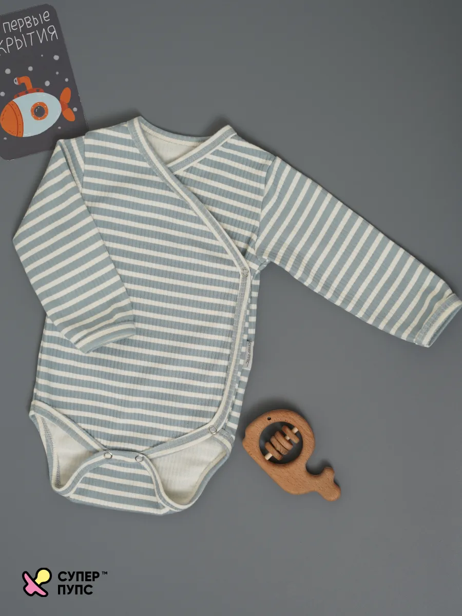Боди 3 шт Супер Пупс нбр/3пр/бд/зап/полосатыединозавры - фото 19
