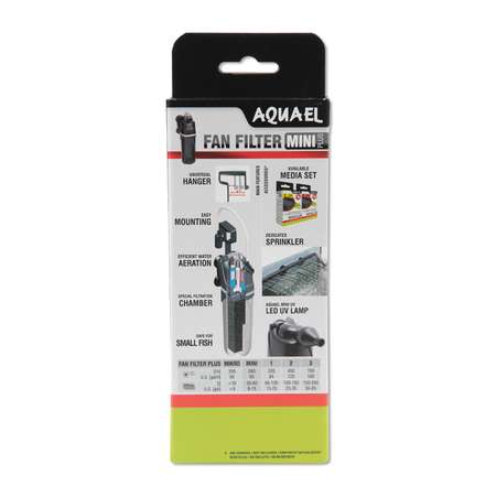 Фильтр для аквариумов AQUAEL Fan Filter Mini plus внутренний 101786