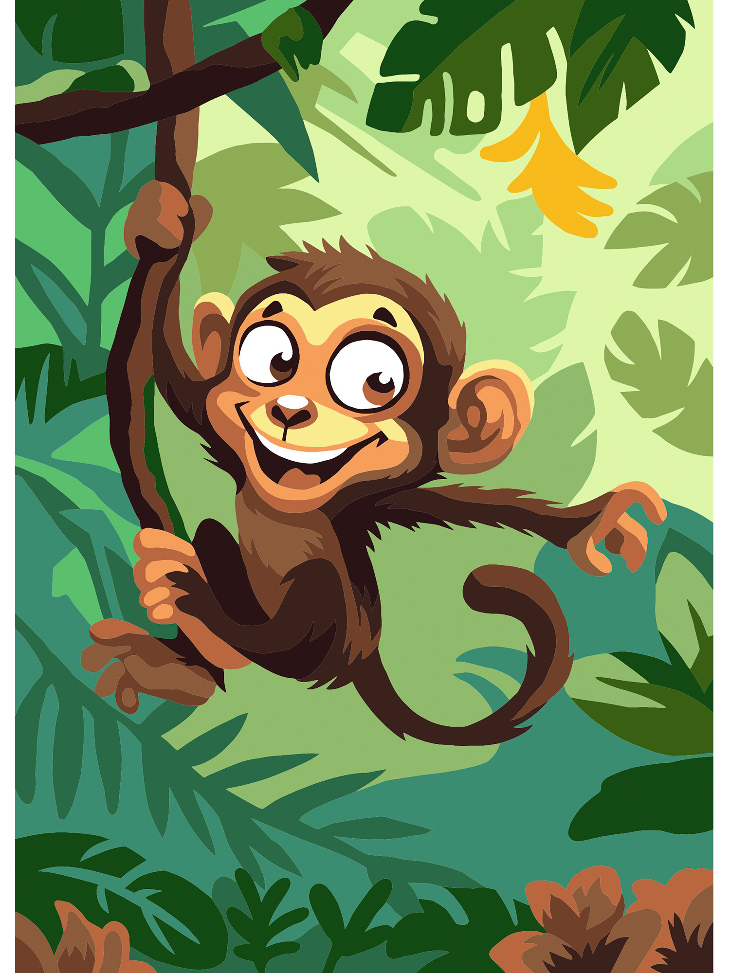 Картина по номерам Hobby Paint Весёлые джунгли в ассортименте - фото 2