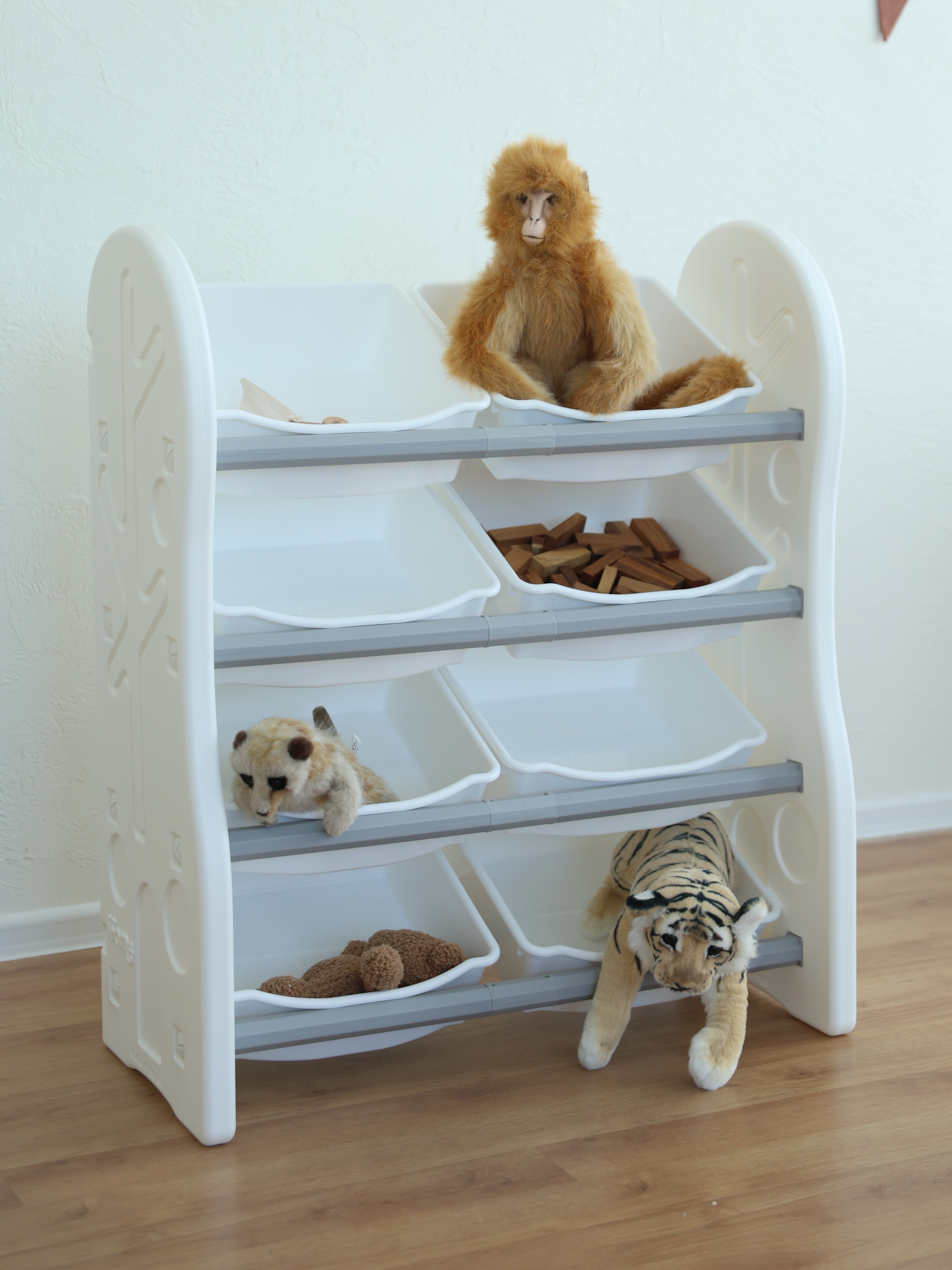 Стеллаж для игрушек Ifam DesignToy-1 Серый - фото 8