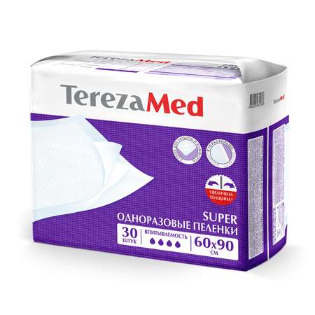 Пелёнки одноразовые TerezaMed 60х90 см 30 шт.