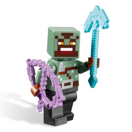 Конструктор LEGO Minecraft Засада на нижнем портале блочный