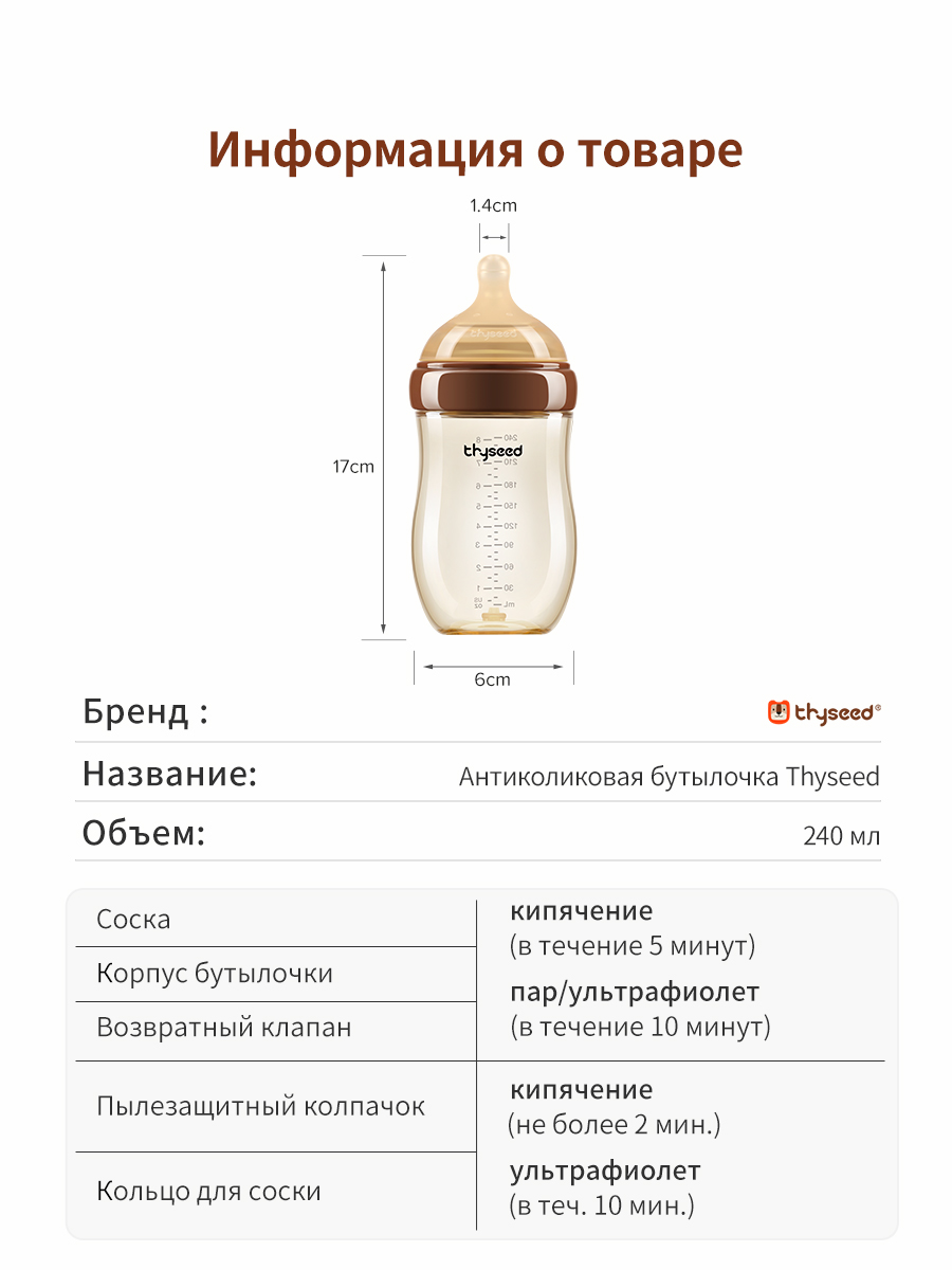 Бутылочка thyseed 160 мл - фото 18