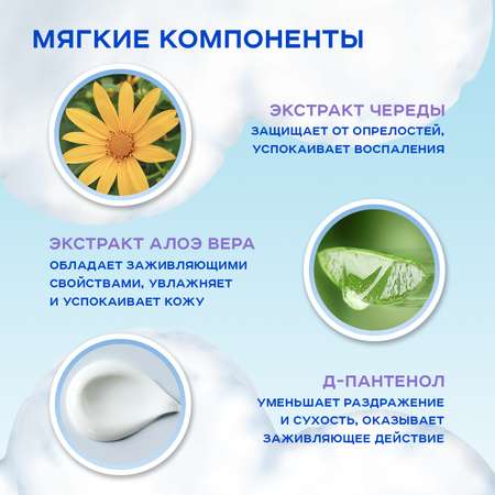 Влажная туалетная бумага Солнце и луна 6 упак. 72 шт.