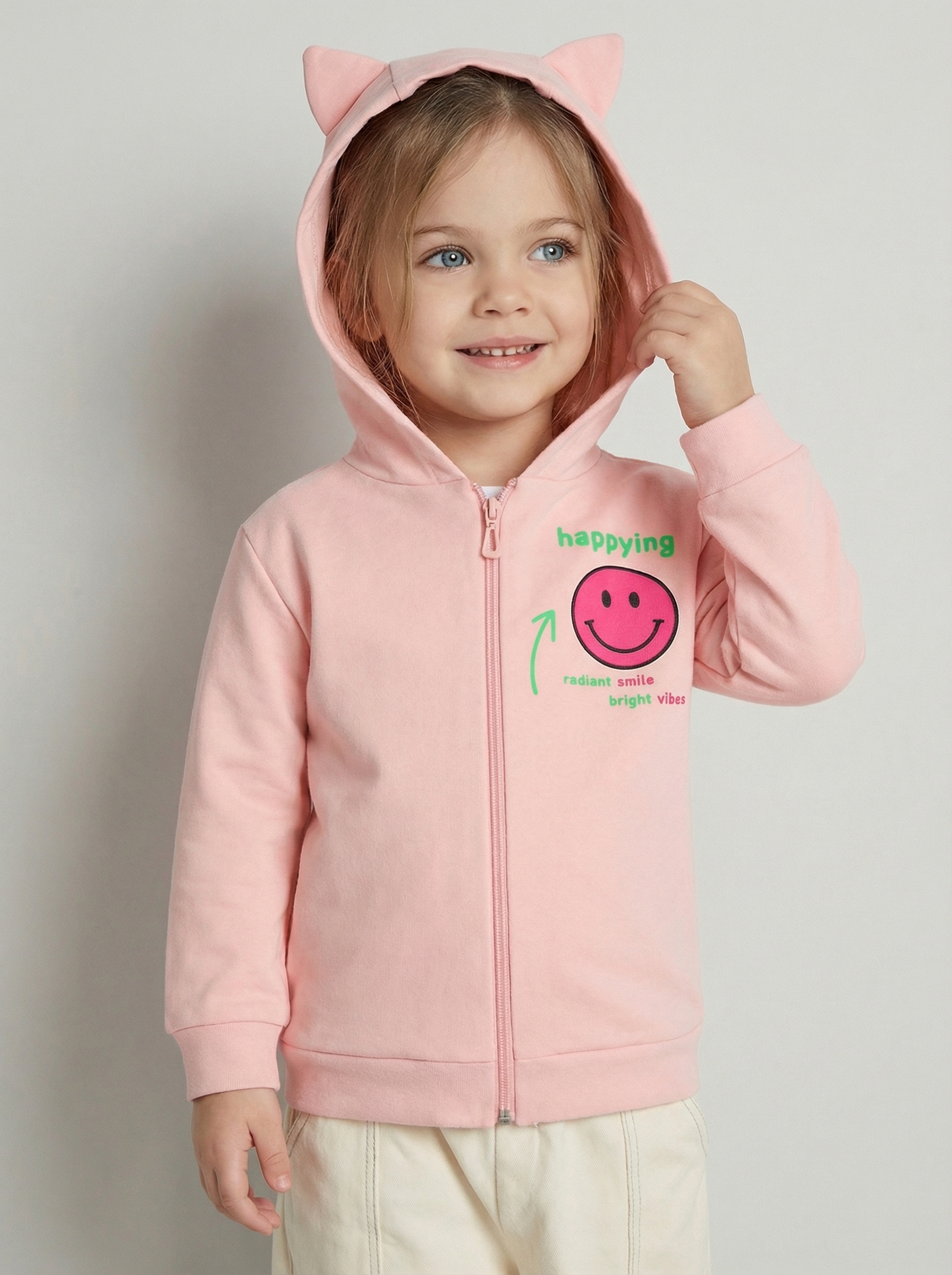 Изображение товара Детская толстовка с капюшоном YOULALA 98 для девочек и мальчиков