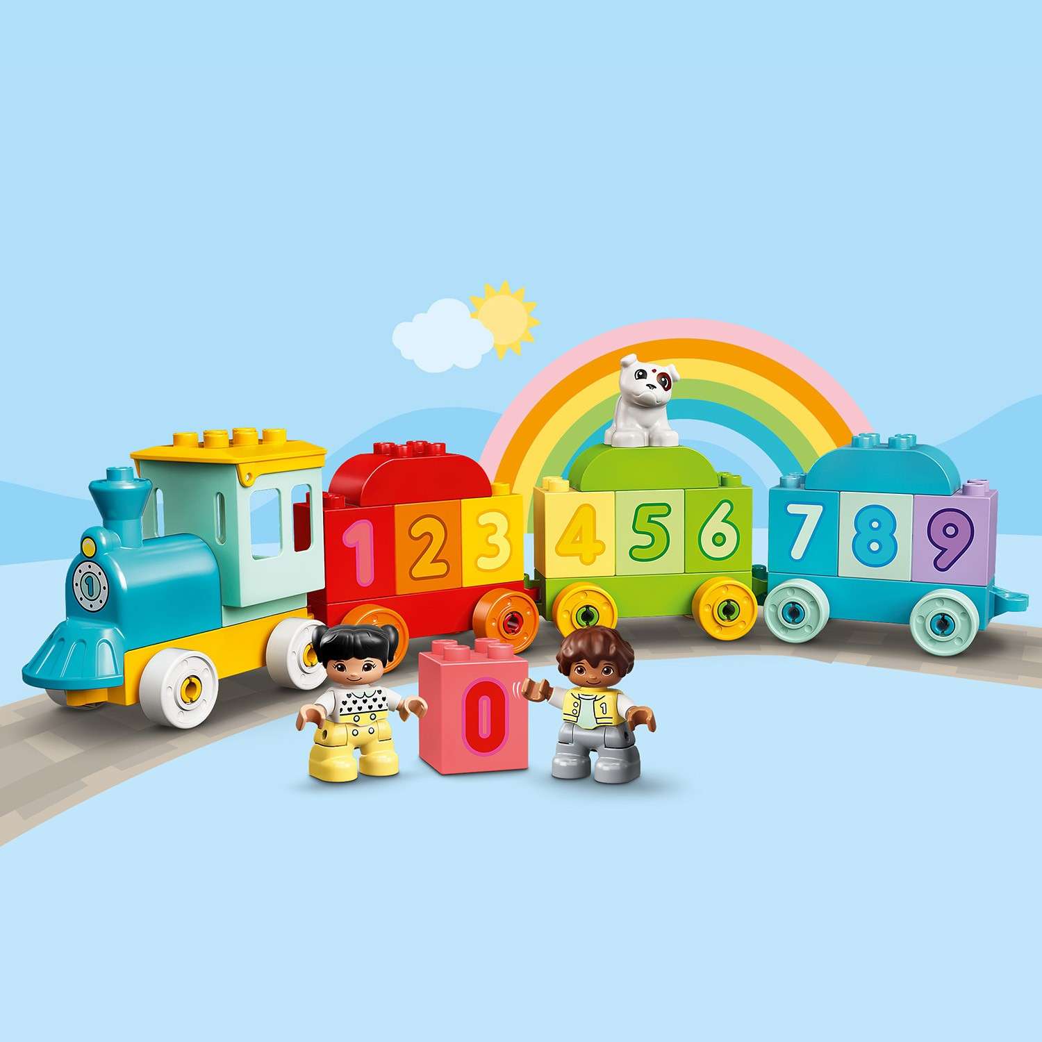 Конструктор LEGO DUPLO Поезд с цифрами-учимся считать сборная игровая модель - фото 9