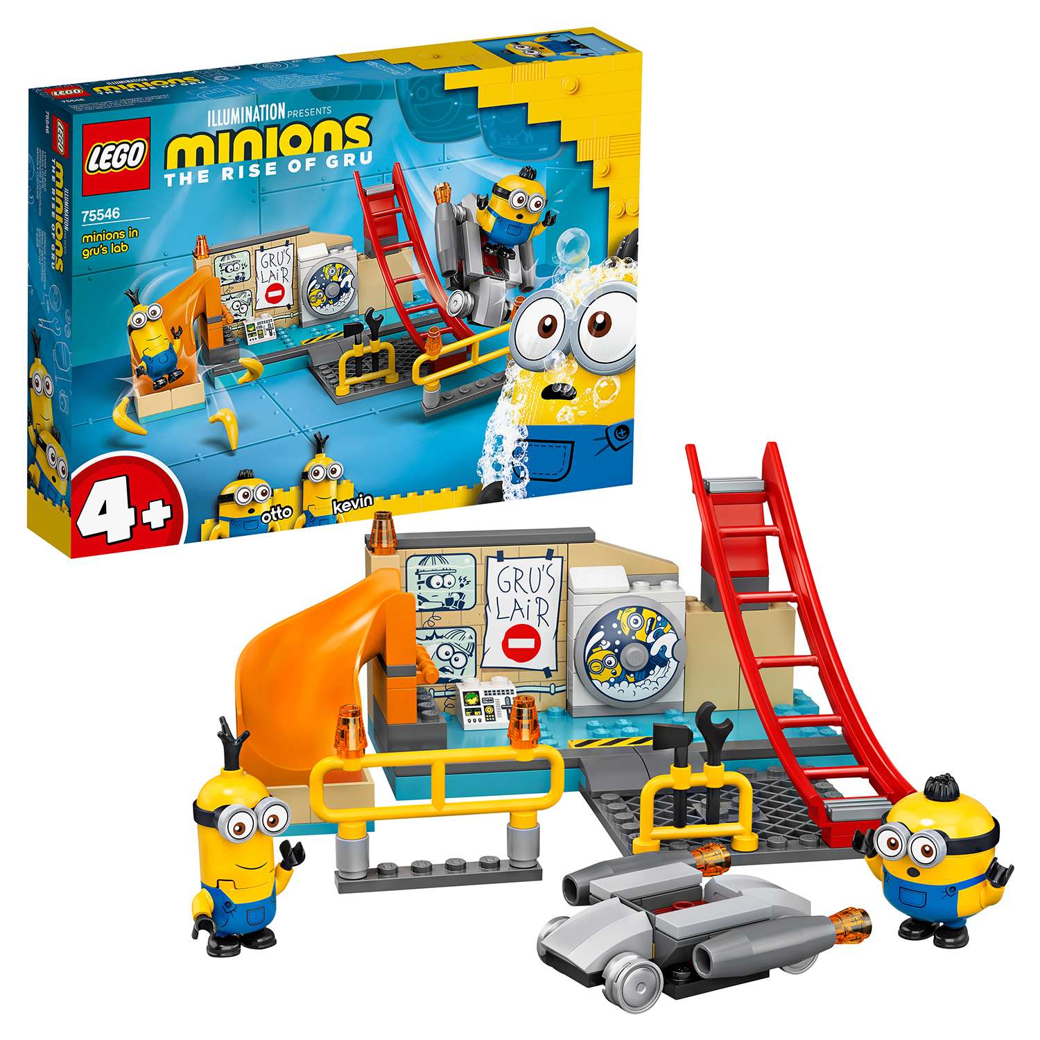 Конструктор LEGO Minions Миньоны в лаборатории Грю блочный - фото 1