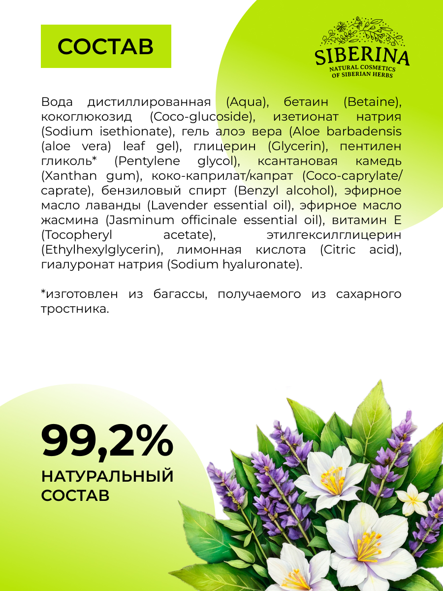 Гель Siberina Демакияж и очищение 250 мл - фото 5