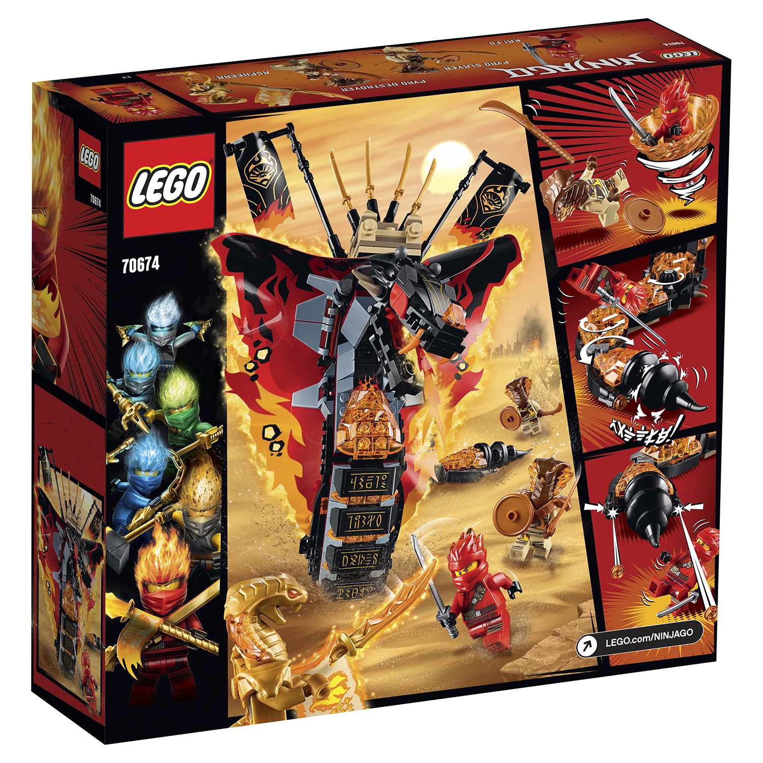 Конструктор LEGO NINJAGO блочный - фото 3