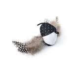 Игрушка для кошек Barbaks Мягкий мяч с натуральными перьями диаметр 6см