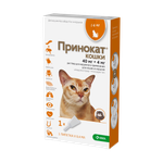 Капли на холку KRKA Принокат для кошек и хорьков до 4кг 40мг