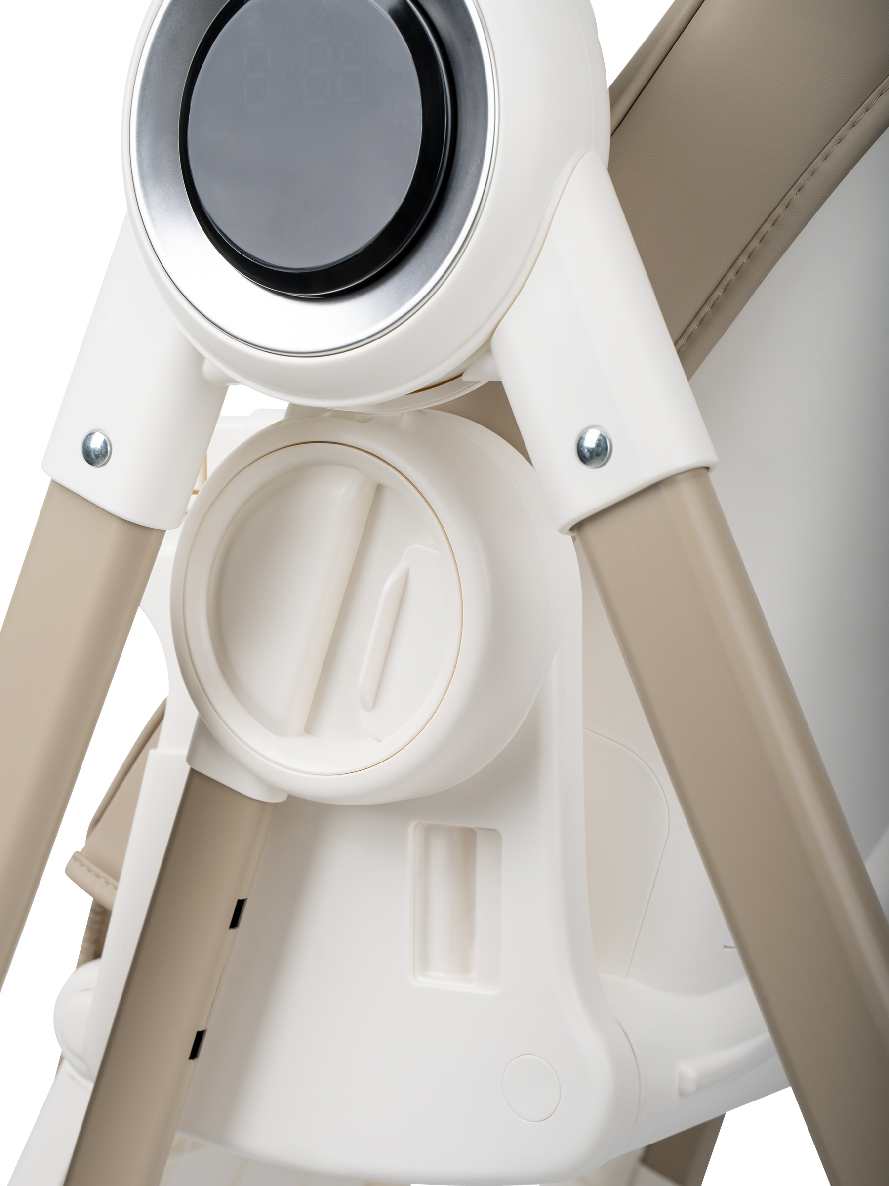 Стульчик для кормления JOVOLA Muza с функцией электрокачели серый - фото 18