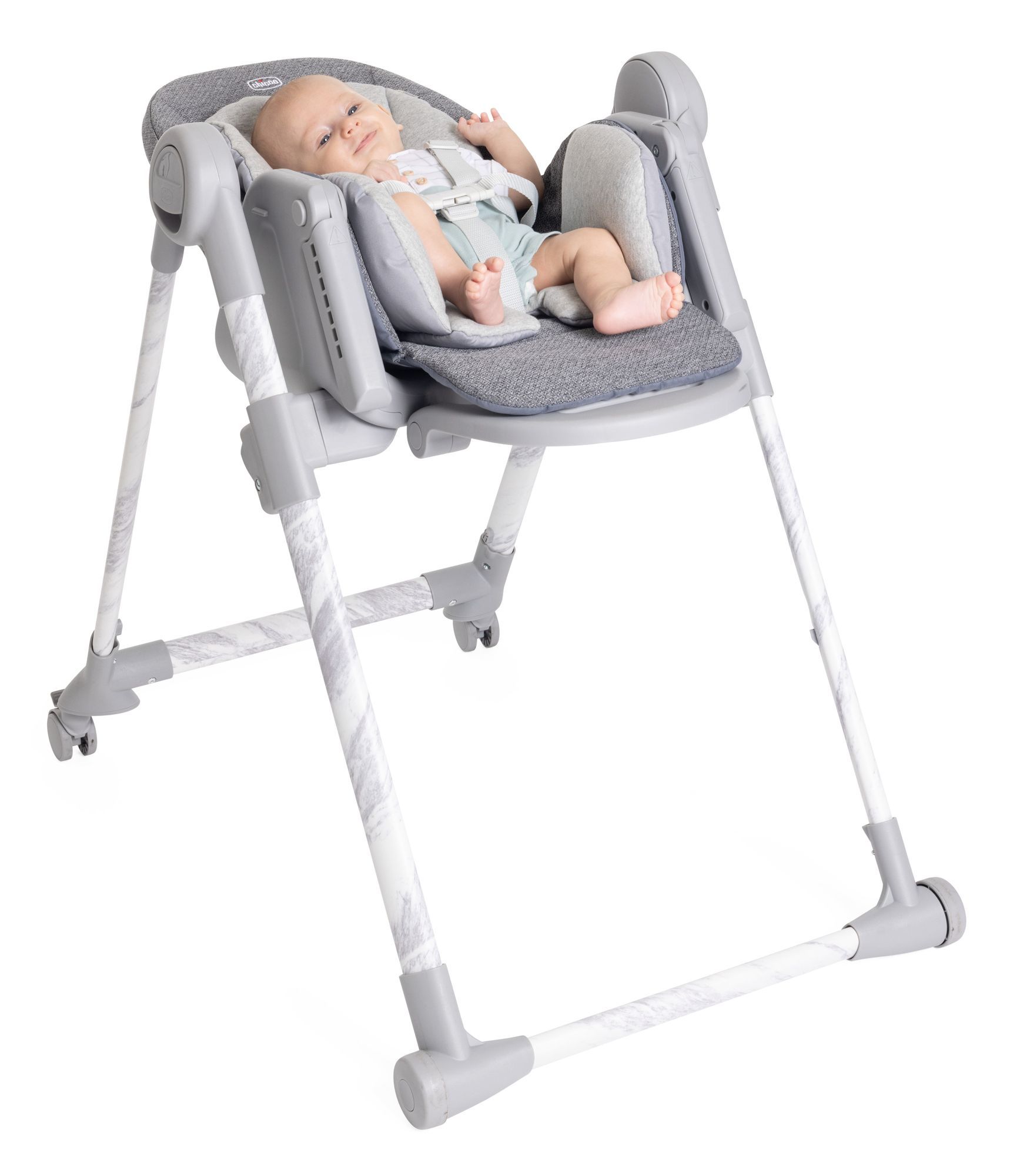 Стульчик для кормления Chicco серый - фото 17