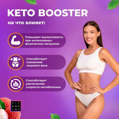 Жиросжигатель для похудения FIT AND JOY Keto-booster Личи День