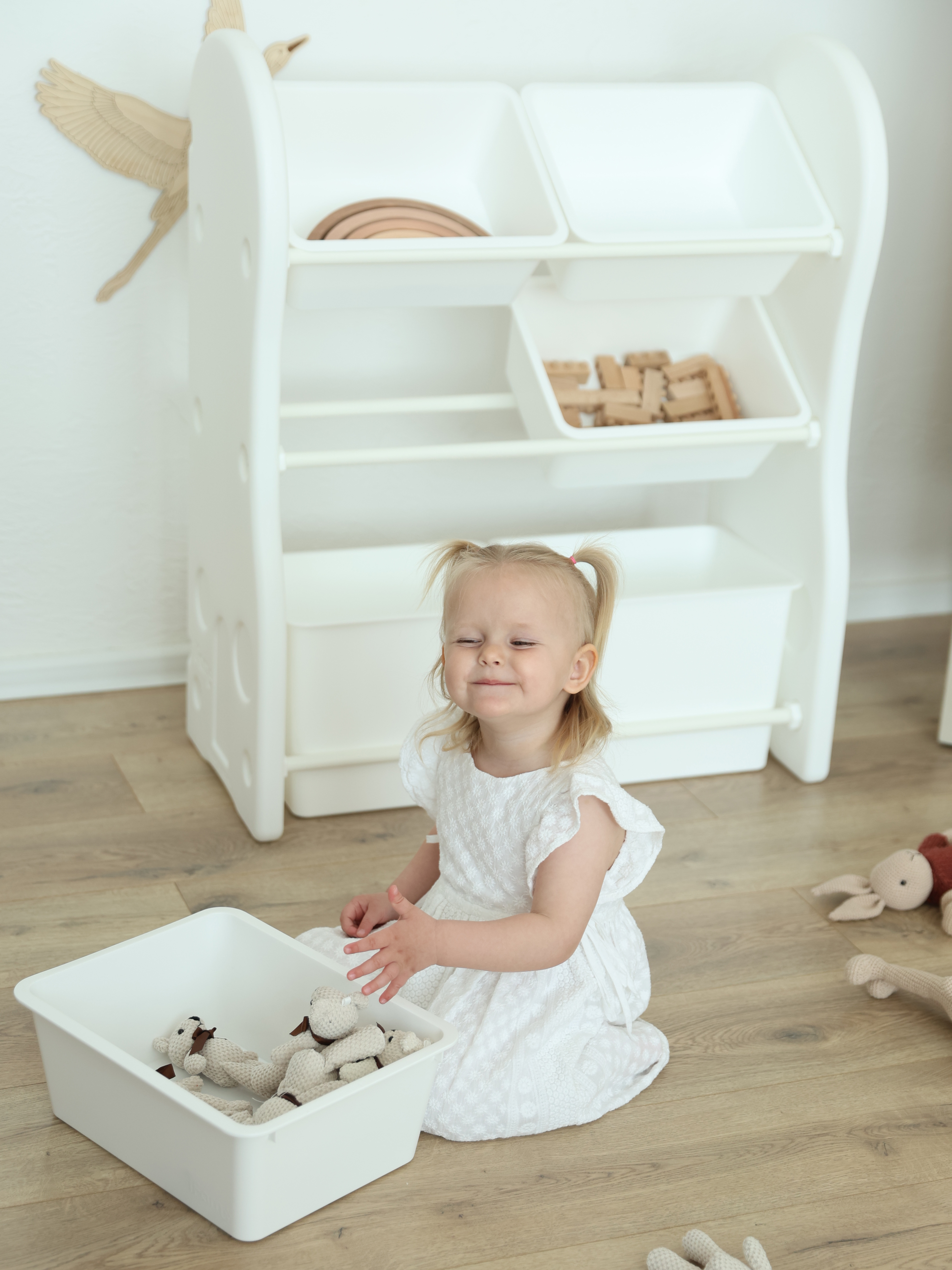 Стеллаж для игрушек Ifam Organizer-1 белый - фото 11