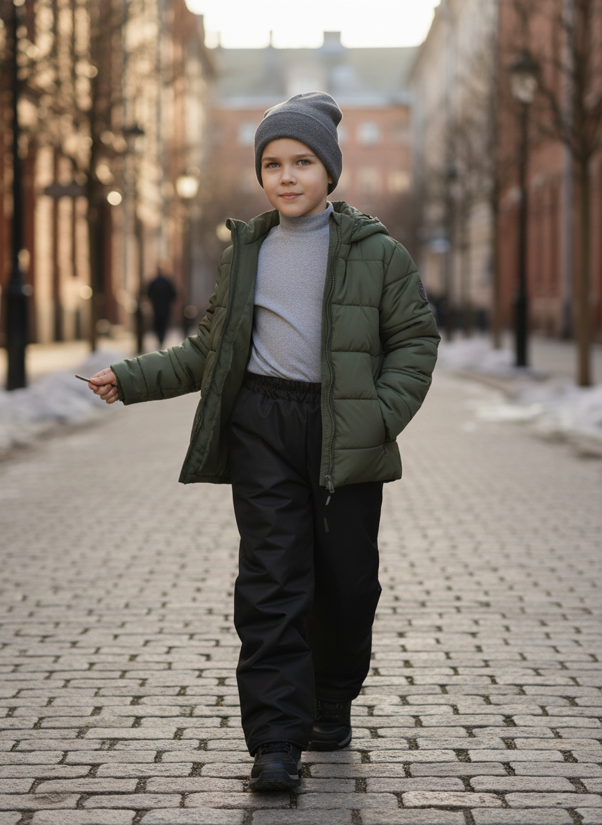 Брюки Arctic kids 10-002 черный - фото 2