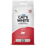 Наполнитель для кошек Cats White комкующйися натуральный без ароматизатора 5л