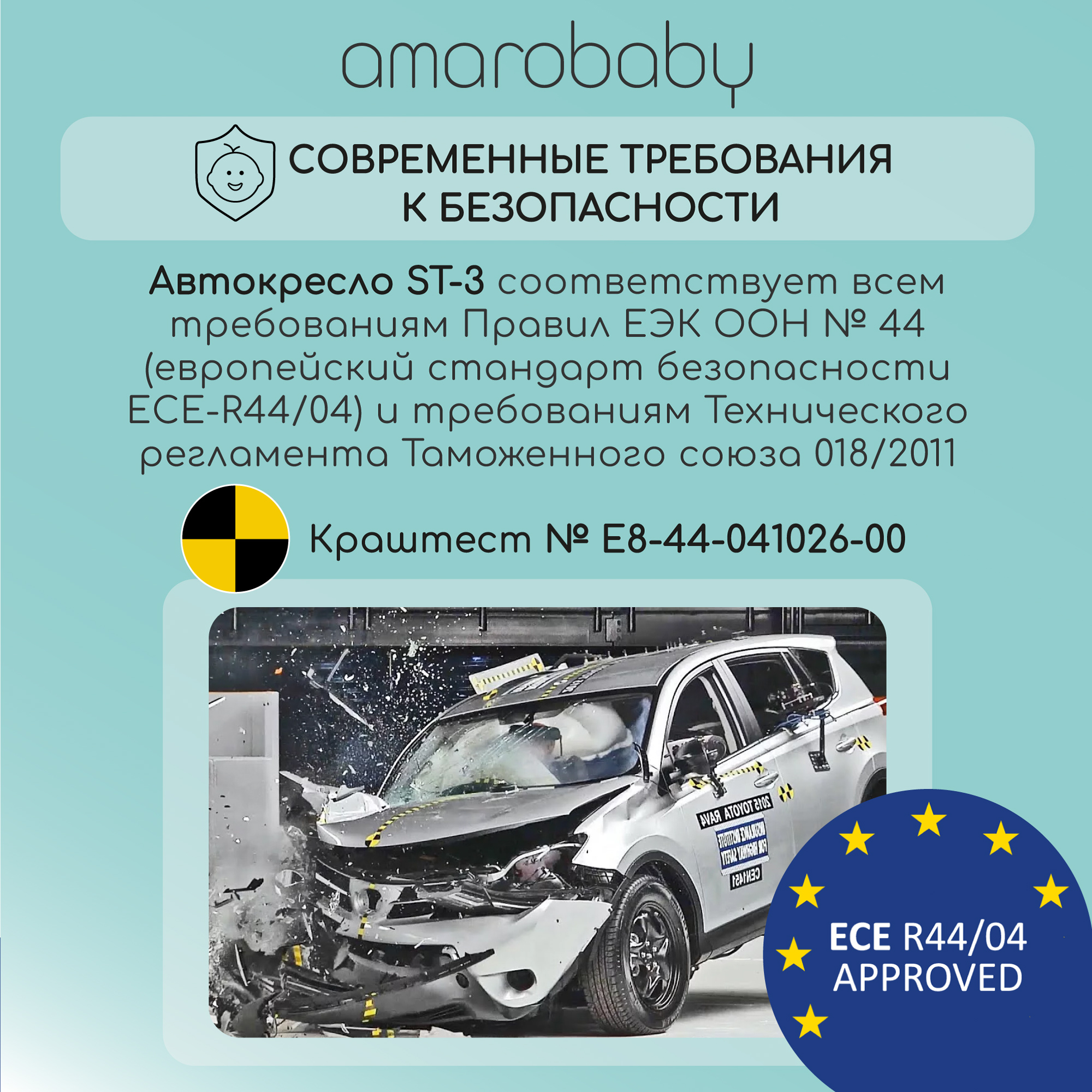 Автокресло Amarobaby ST-3 Isofix 0+/1/2/3 (0-36 кг) - фото 20