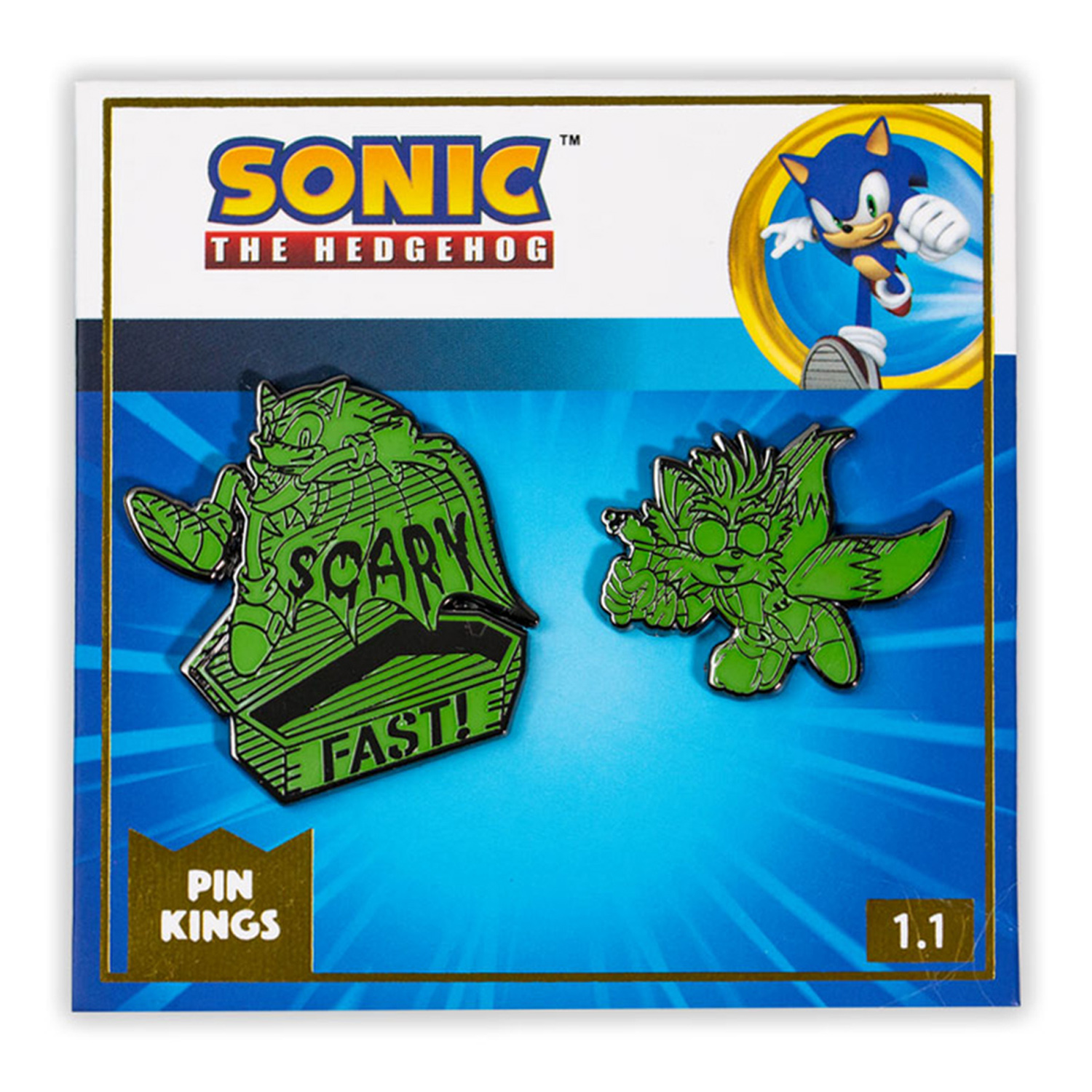 Значок Sonic The Hedgehog 2 шт. - фото 1