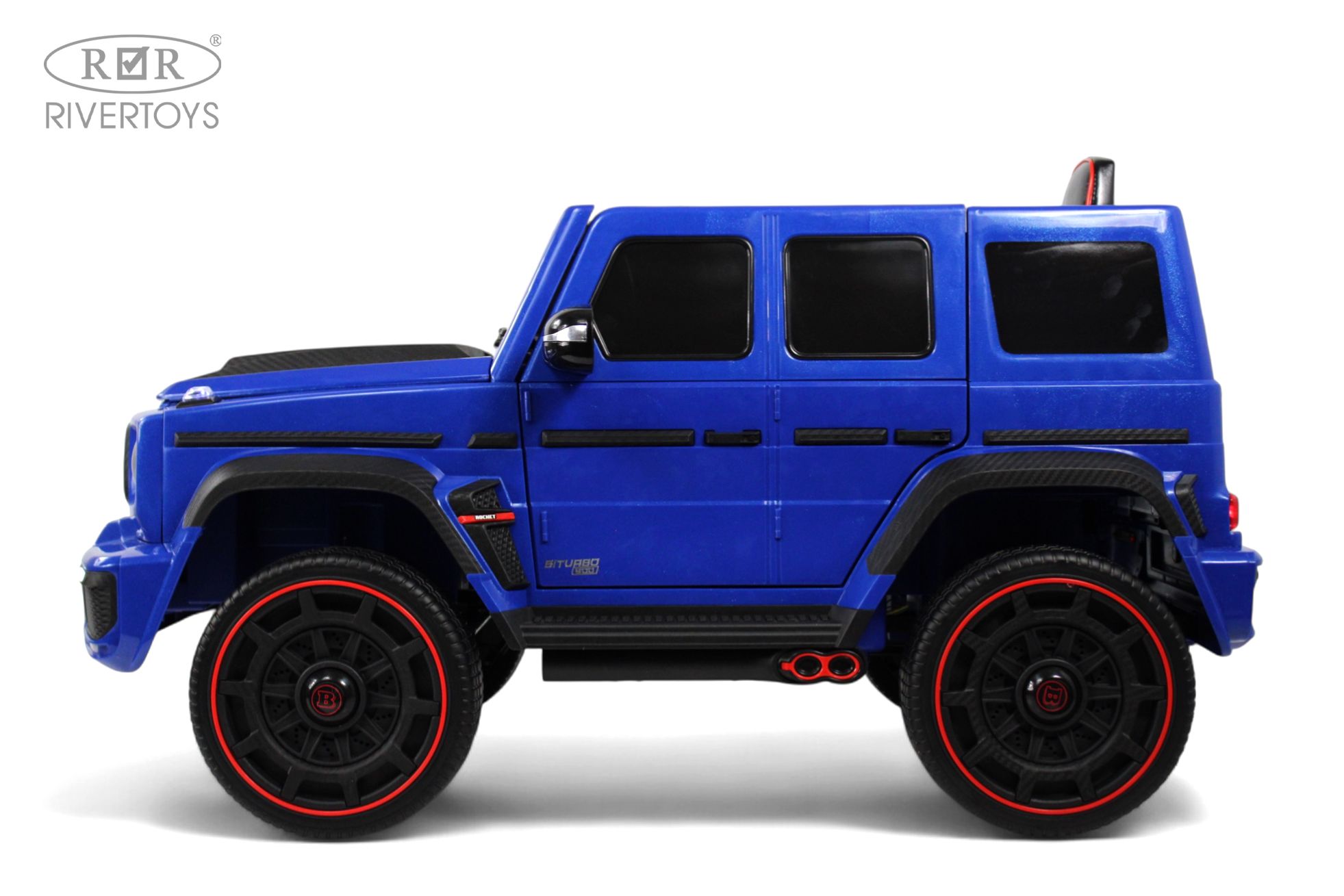 Электромобиль RIVERTOYS Mercedes Z999ZZ-BLUE С пультом ДУ - фото 3