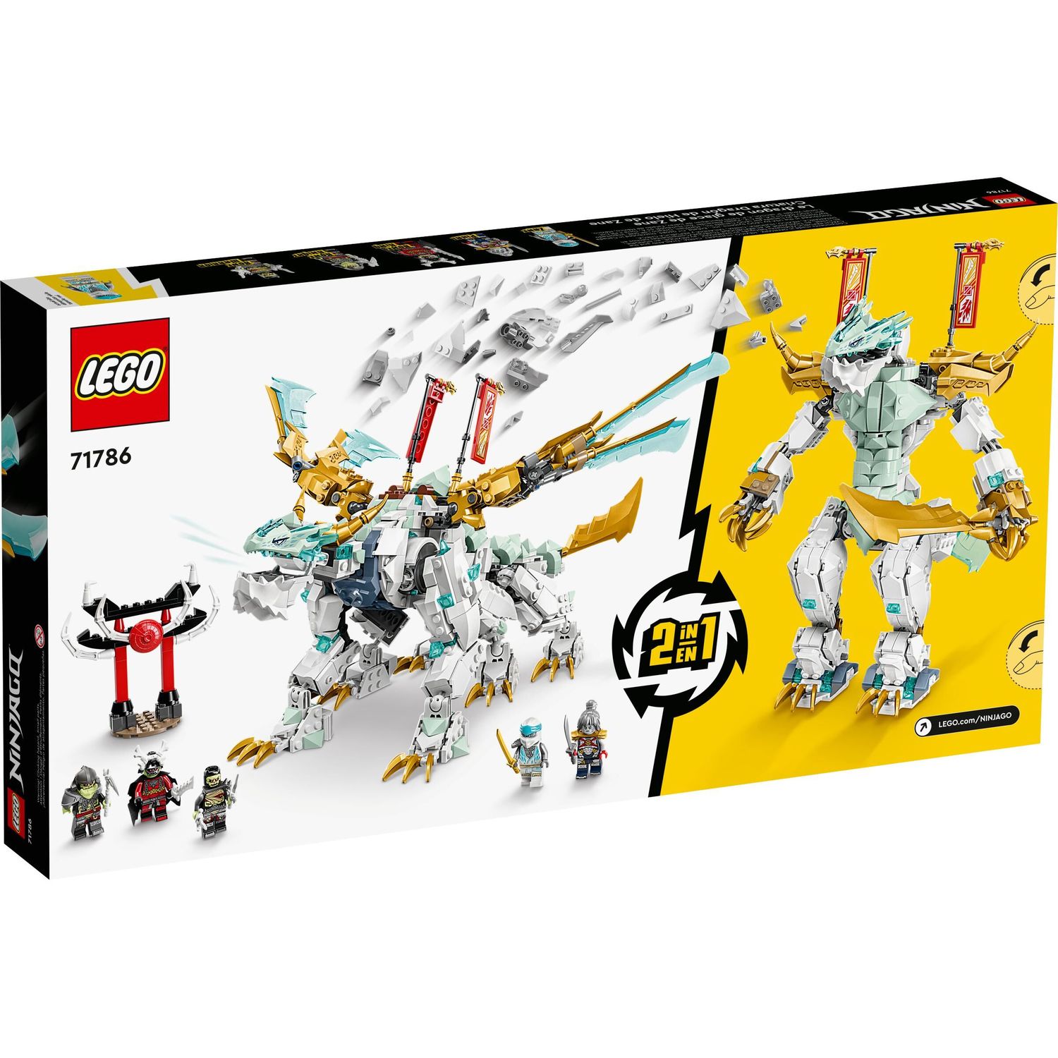 Конструктор LEGO NINJAGO Ледяной дракон Зейна блочный - фото 5