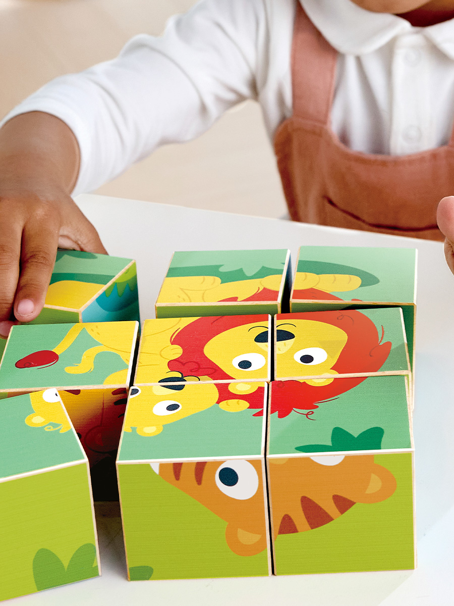 Игрушка Hape кубики Дикие животные - фото 6