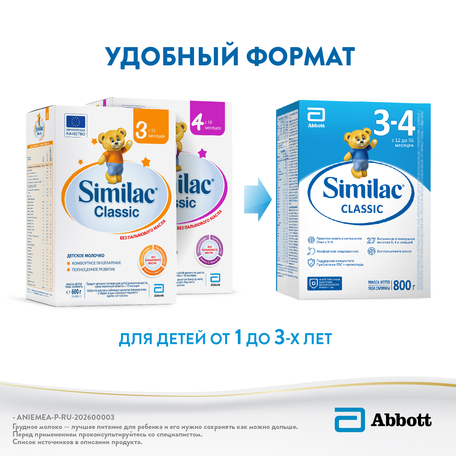 Смесь молочная Similac Классик 3-4 800г с 12 до 36 месяцев - фото 9