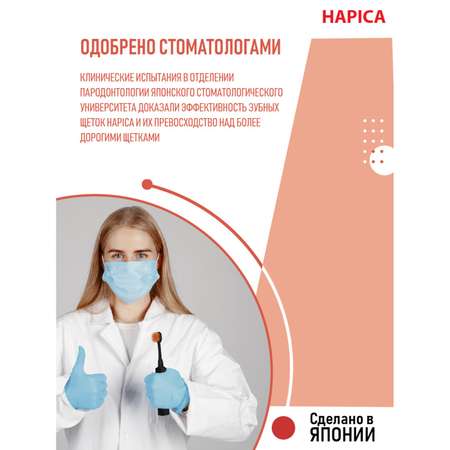 Зубная щетка электрическая Hapica от 10 лет