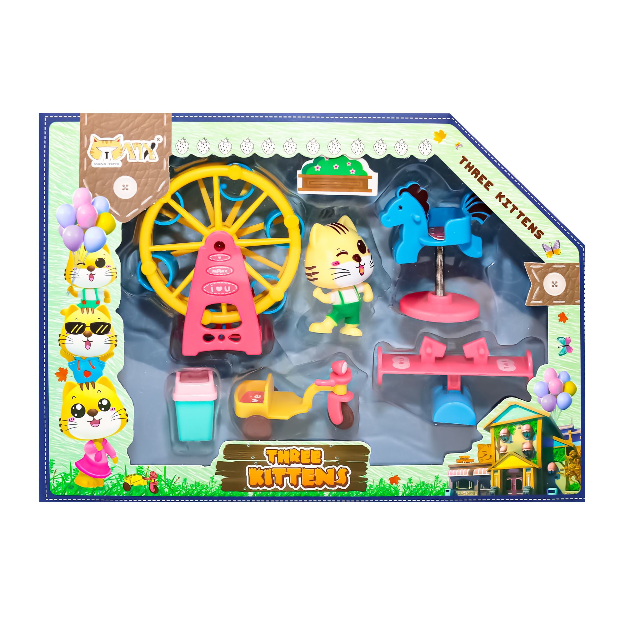 Игровой набор SHARKTOYS Мяу-мяу: Парк развлечений - фото 3