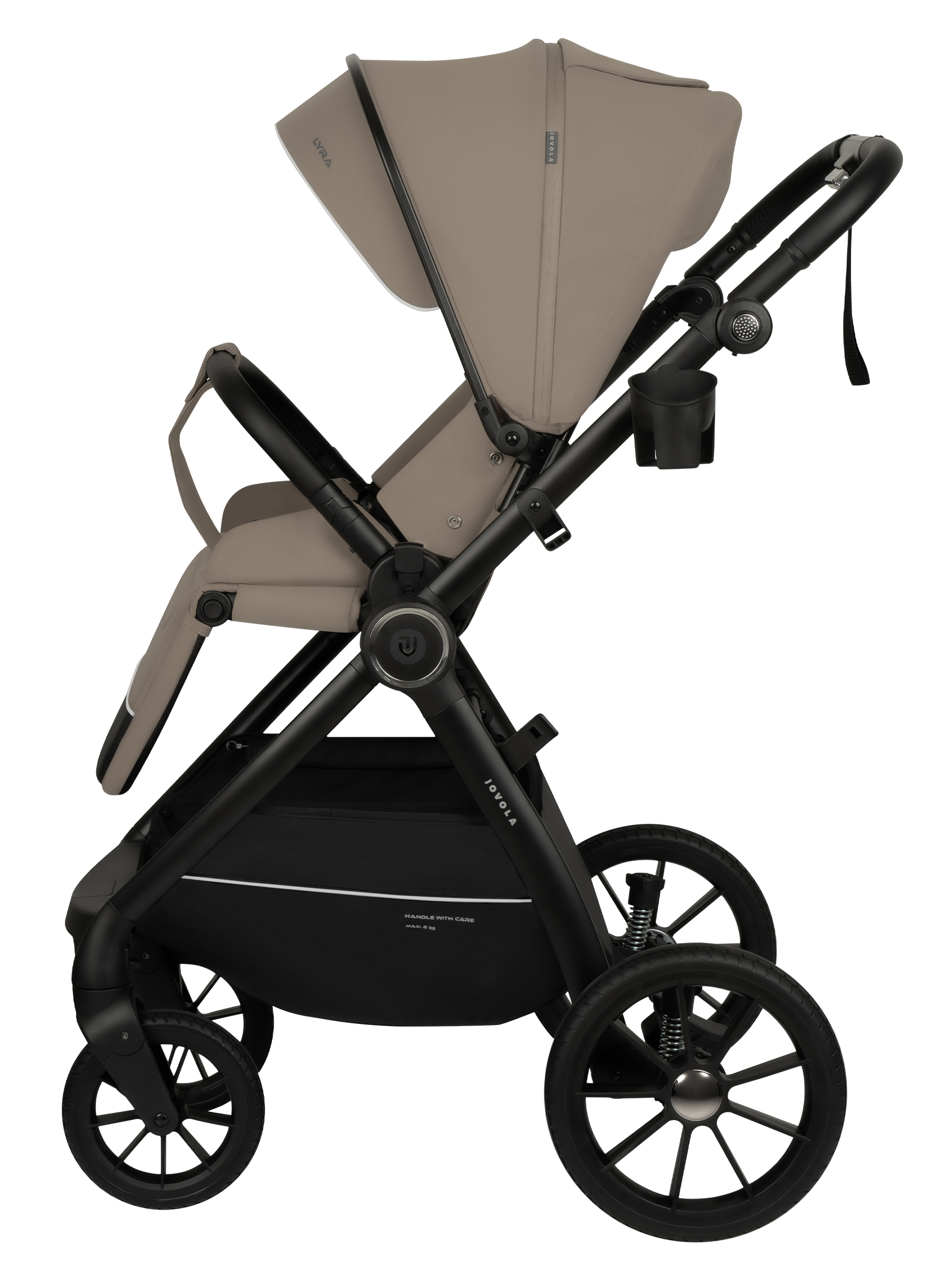 Коляска прогулочная JOVOLA LYRA бежевый - фото 19