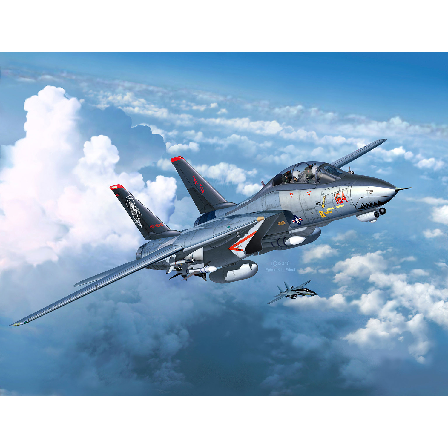Сборная модель Revell Палубный истребитель Грумман F-14D Super Tomcat 03960 - фото 4